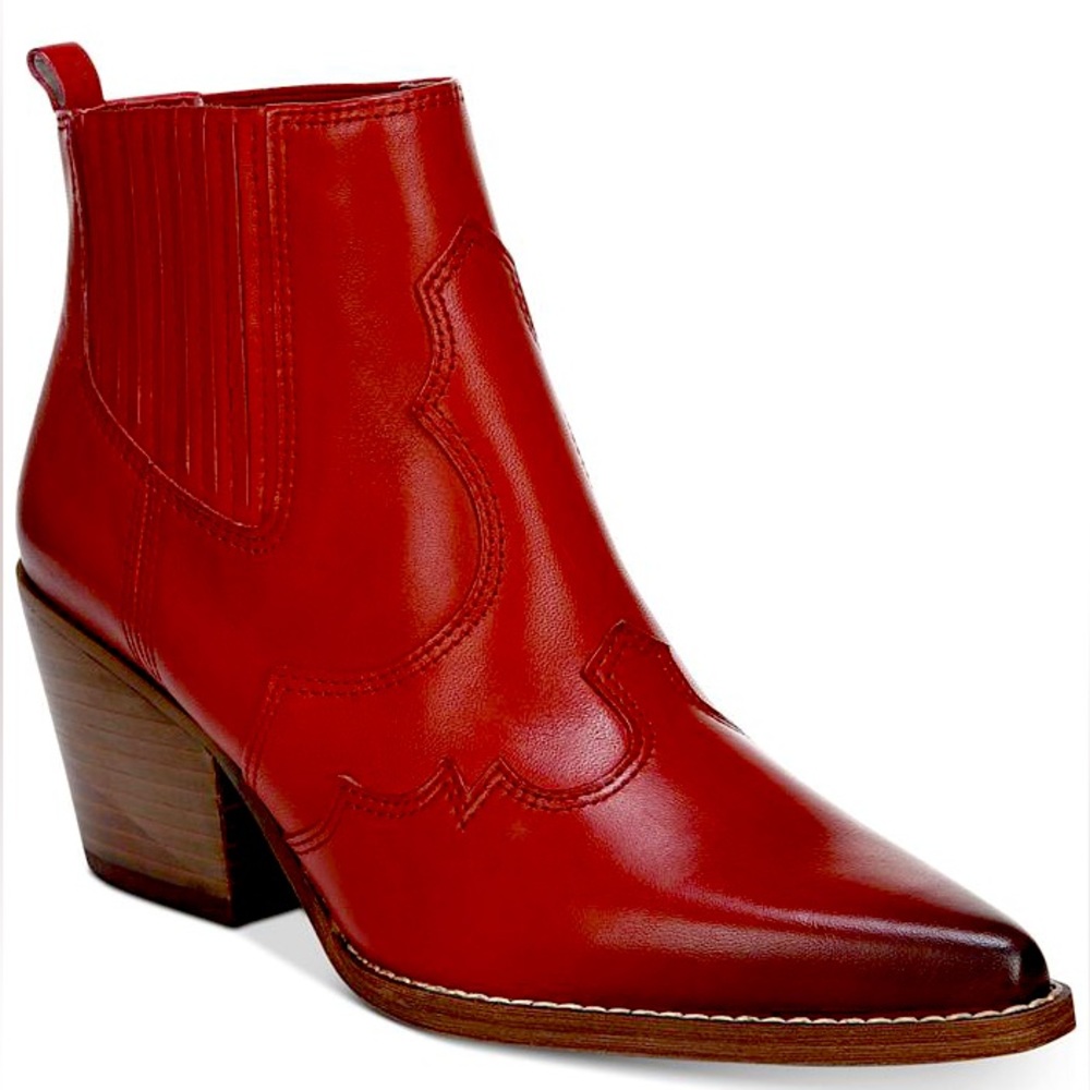 Sam Edelman Winona Booties - Red - size 8